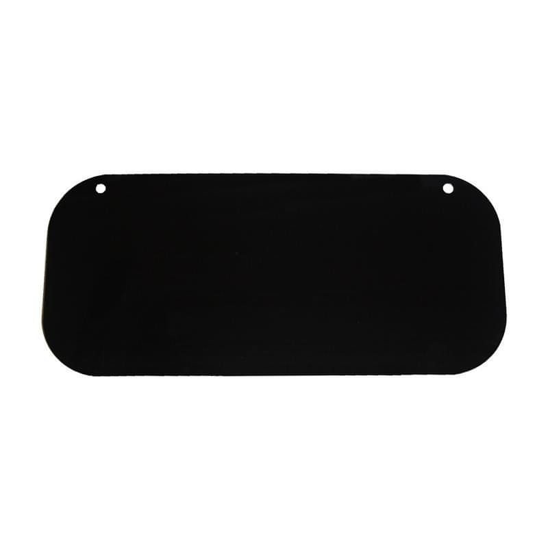 11" x 5" Powder-Coated Black Aluminum Blank - Address America