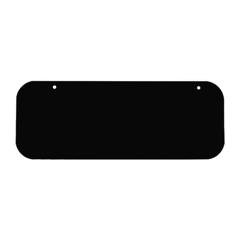 16" x 6" Powder-Coated Black Aluminum Blank - Address America