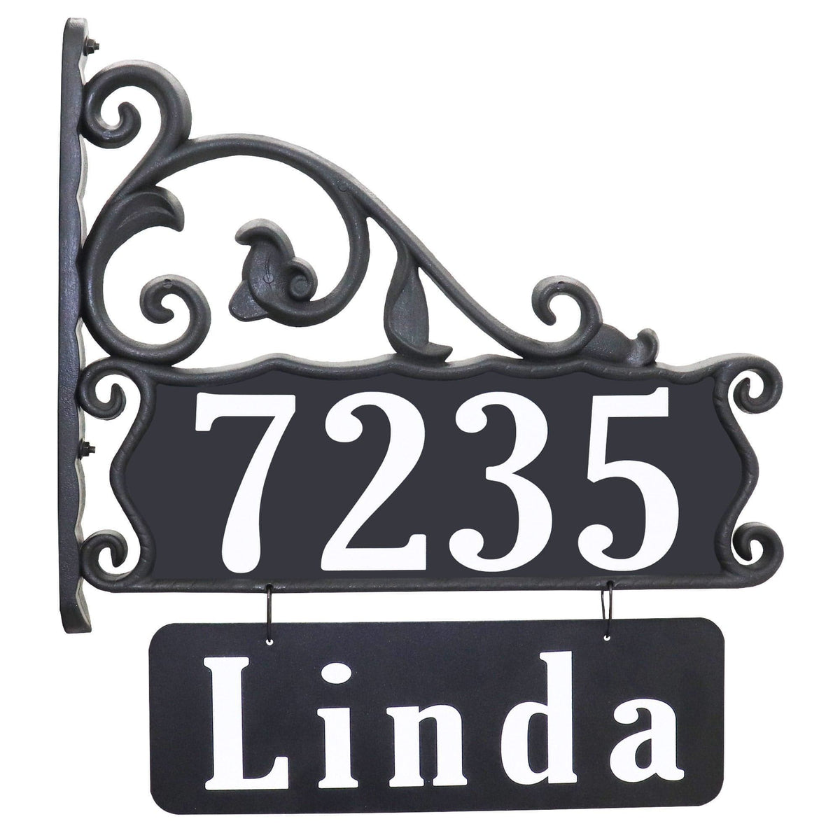 Boardwalk Lamppost Sign With Name Rider