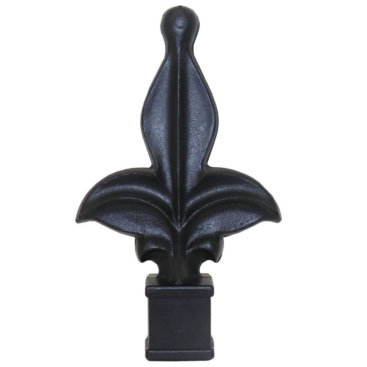 Fleur De Lis Polypropylene Premium Fence Finial Toppers Multi Pack - Black
