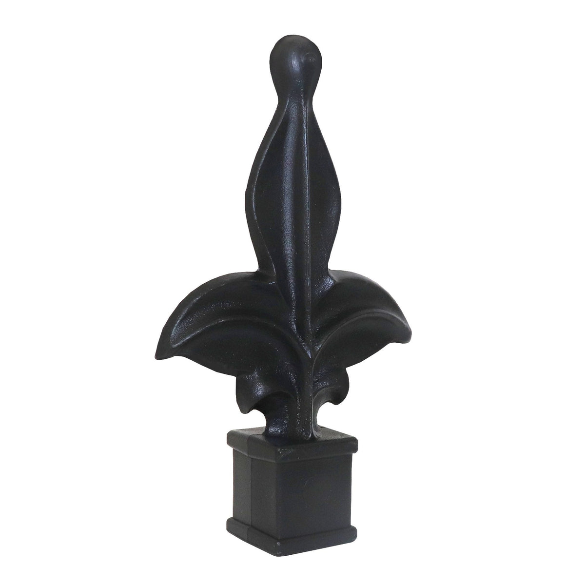 Fleur De Lis Polypropylene Premium Fence Finial Toppers Multi Pack - Black