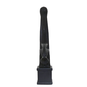 Fleur De Lis Polypropylene Premium Fence Finial Toppers Multi Pack - Black