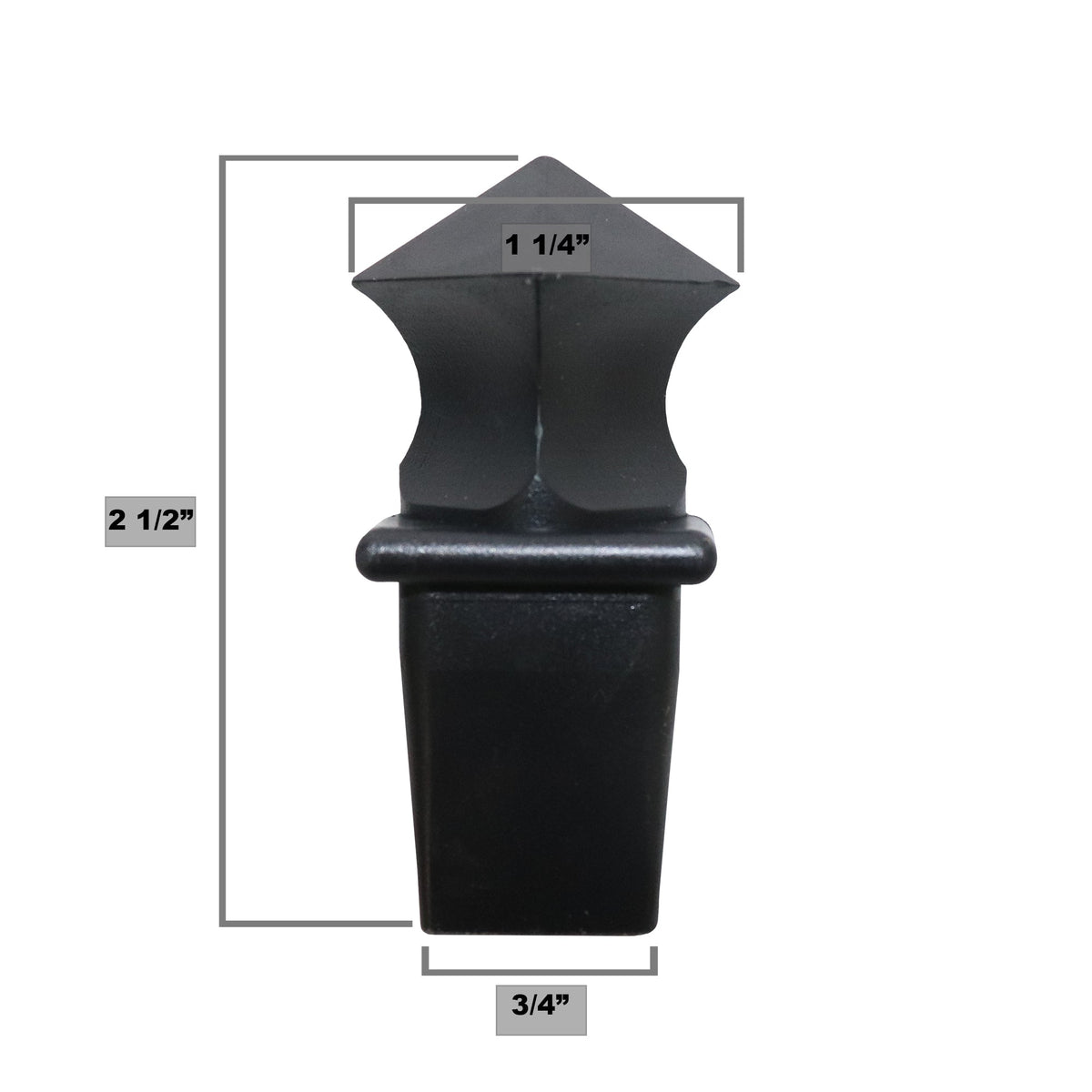 Polypropylene Picket Fence Finial Toppers- 1/2" or 1" Multi Pk