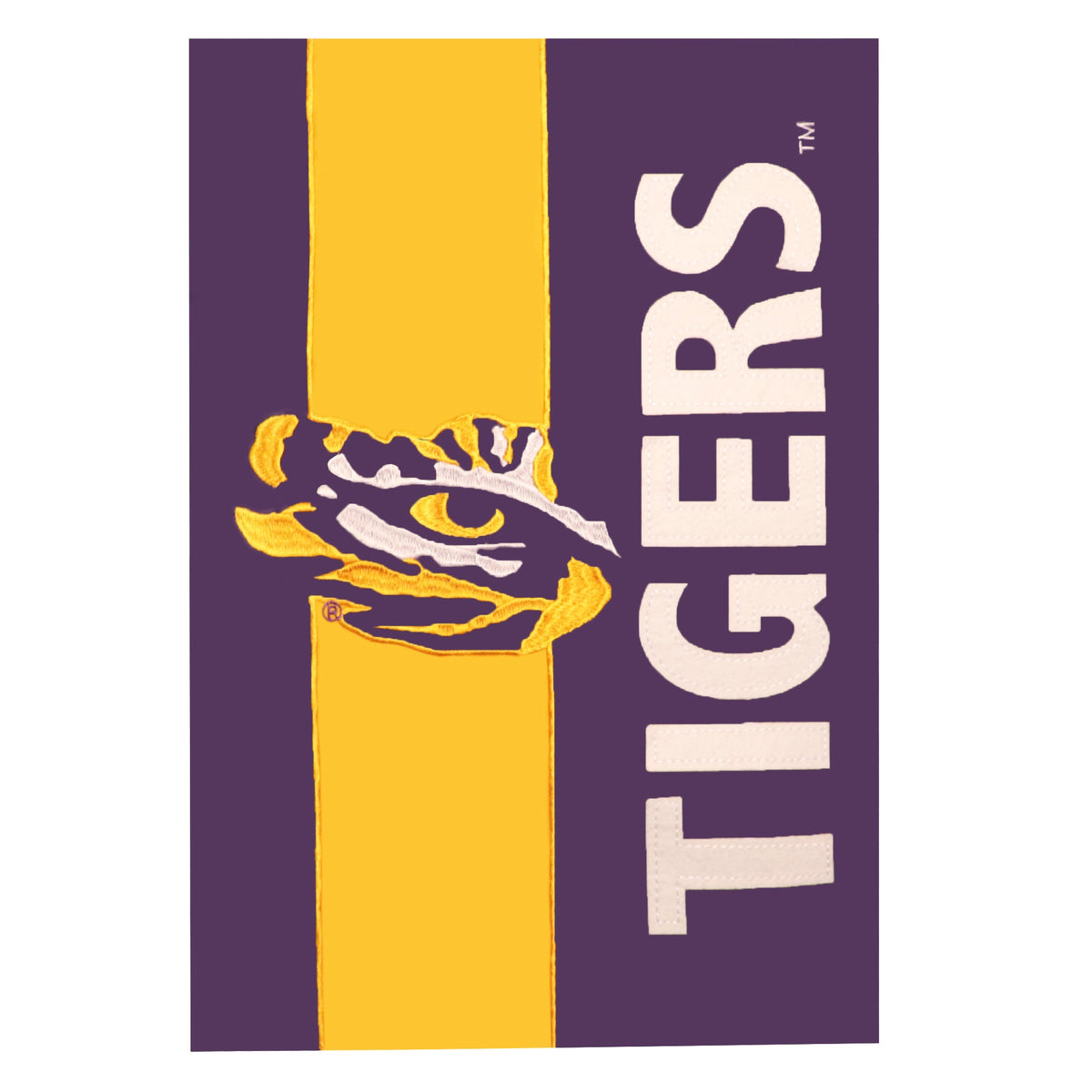LSU  "Tiger Eye" Football Garden Flag