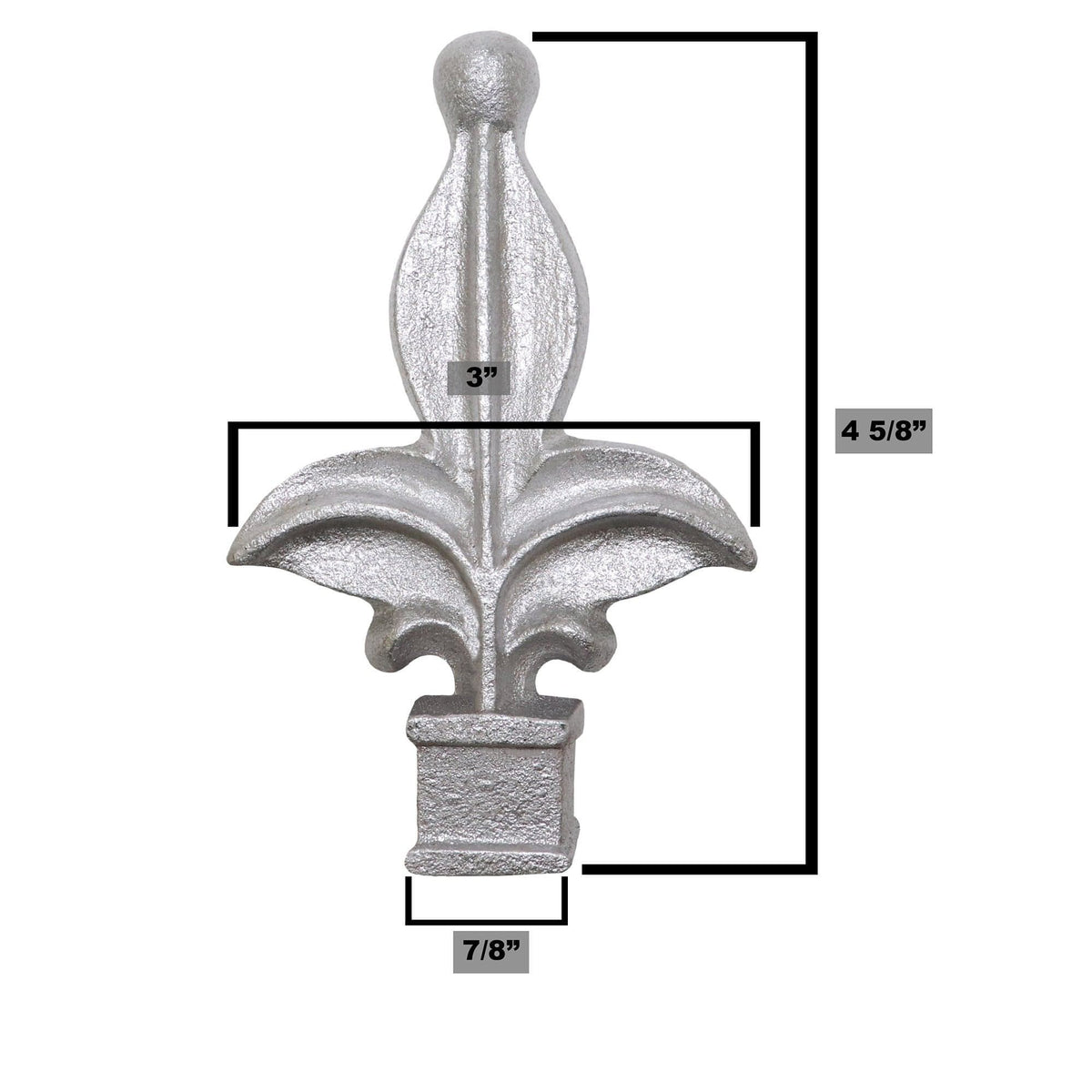 Fleur De Lis Aluminum Finials - Multi Packs