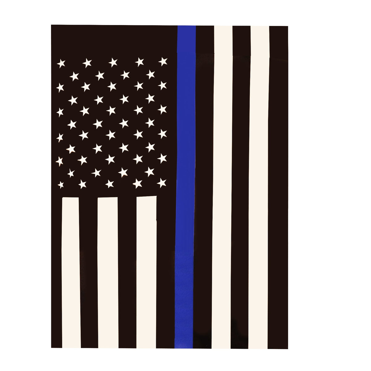 Police Blue Line American Garden Flag