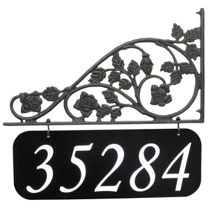 Rose Lamppost Sign 16" x 6" Plaque