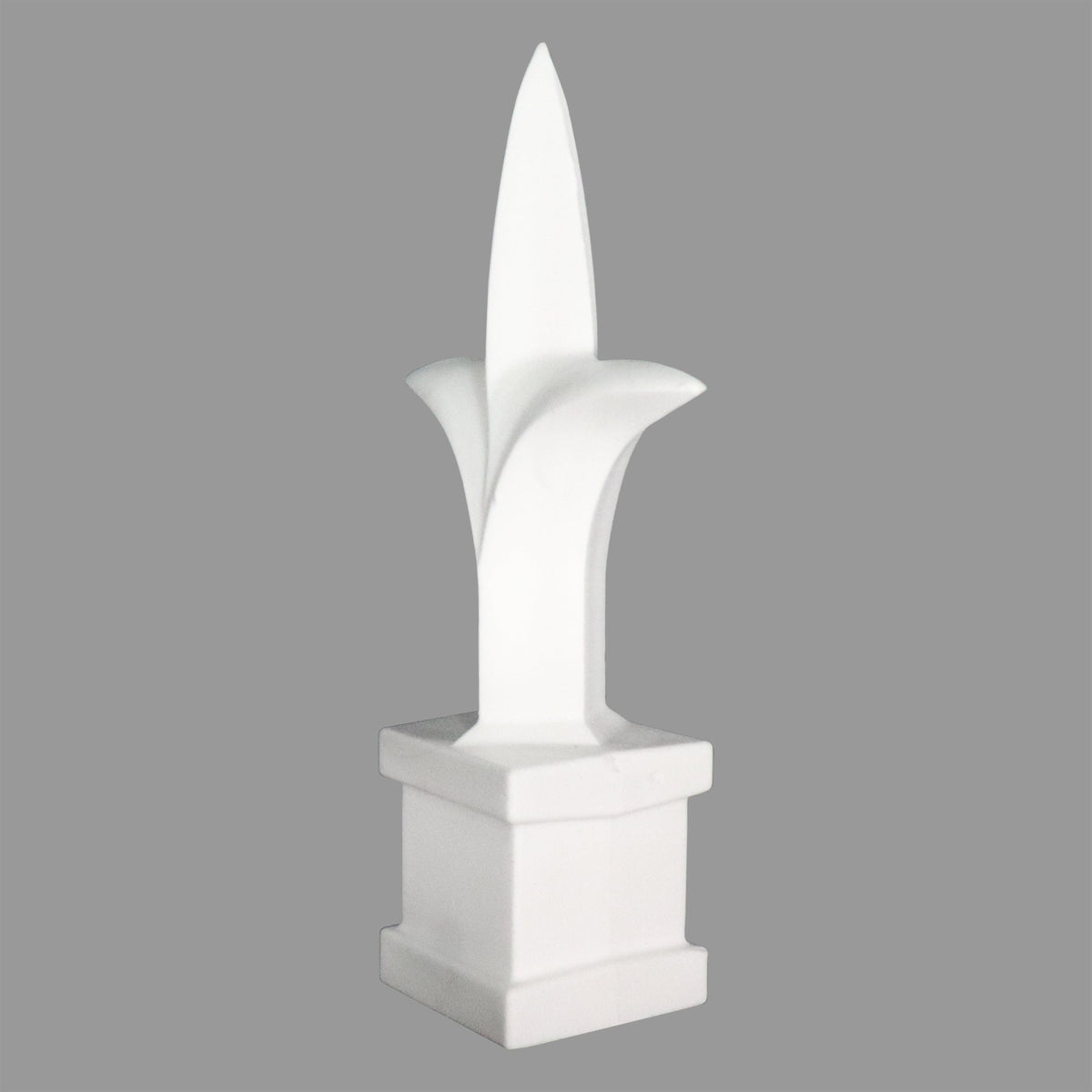 Trident Spear Finial - White